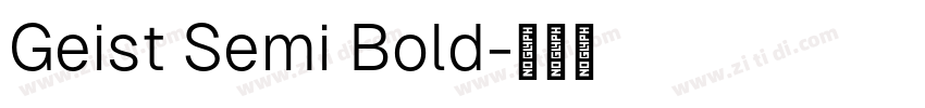 Geist Semi Bold字体转换
